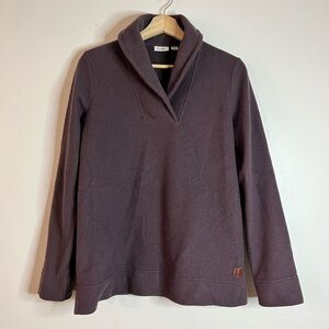 L.L. Bean Women’s Shawl Collar Fleece Pullover - Size Small